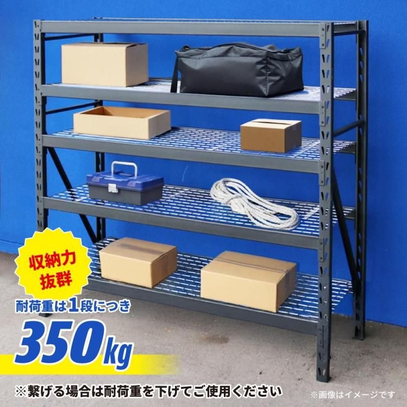 スチールラック 5段 | ブラック - キカイヤ/工具のKIKAIYA-ツールショップ