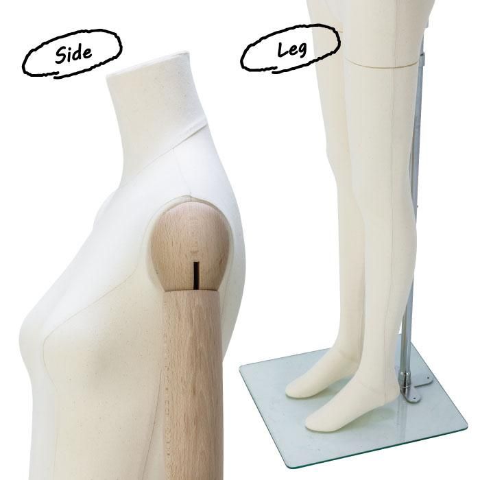 法人限定】全身マネキン ファブリックトルソー レディース 7号 ヘッド