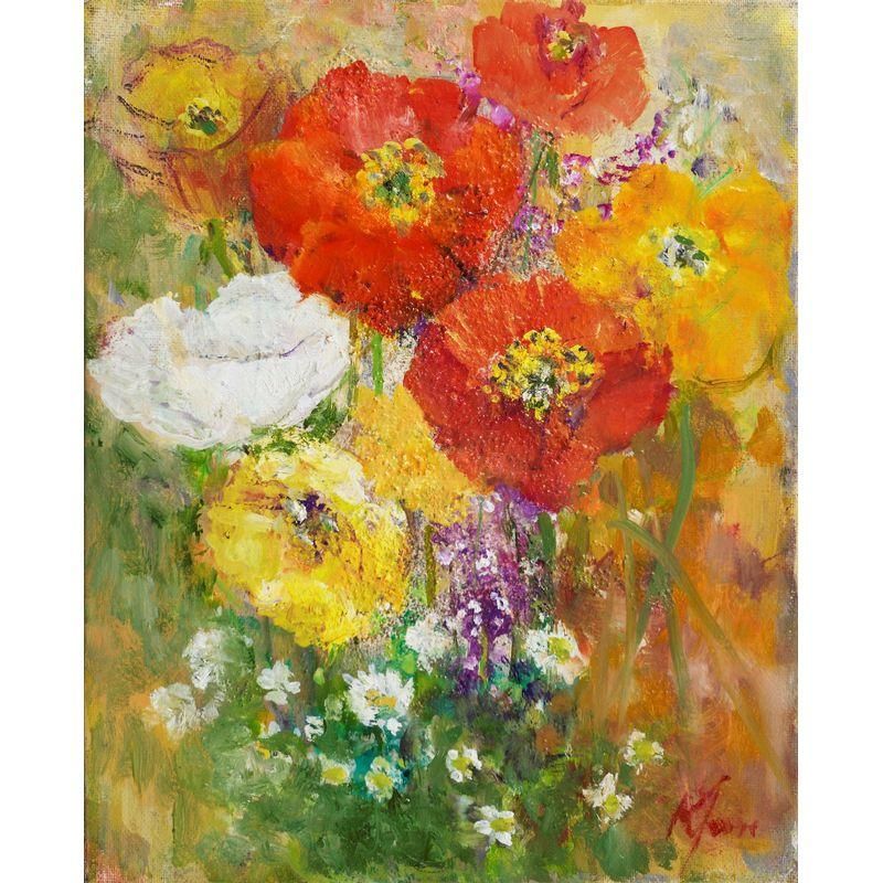 羽倉恭子 「ポピーの夢」 油彩3号 - 一枚の繪オンラインショップ