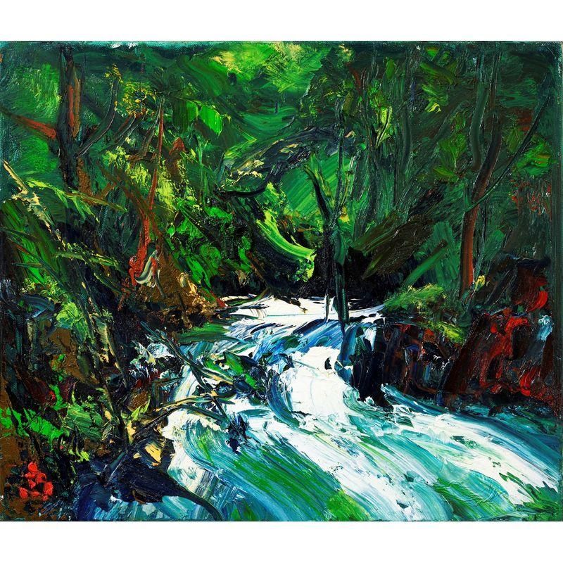 高田啓介 「奥入瀬」 油彩10号 - 一枚の繪オンラインショップ