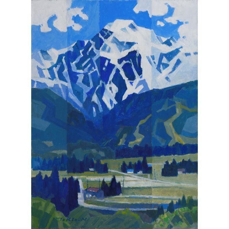 中谷時男 「五竜岳」 油彩P8号 - 一枚の繪オンラインショップ