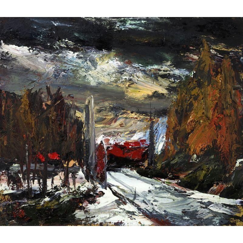 高田啓介 「冬の空」 油彩10号 - 一枚の繪オンラインショップ