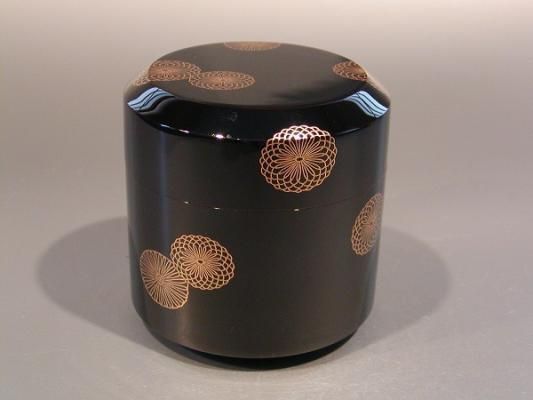 茶道具 薄茶器 大雪吹 粒菊蒔絵 惺斎好、 道場宗廣作 - 茶道具 販売の