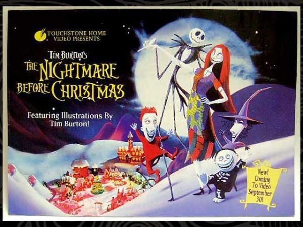 ナイトメアビフォアクリスマス ビデオ販売時プロモーションフライヤー