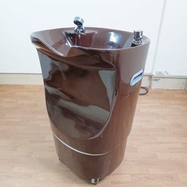 中古/A】EMS『移動式シャンプー台 PERRO（ペロ）（ブラウン/サイド