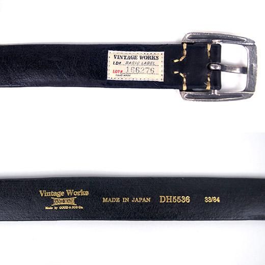 VINTAGE WORKS ビンテージワークス ベルト DH5536 FLANNEL BLACK
