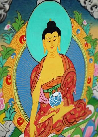 釈迦牟尼（しゃかむに／シャーキムニ）[S]・タンカ（仏画）｜彩雲