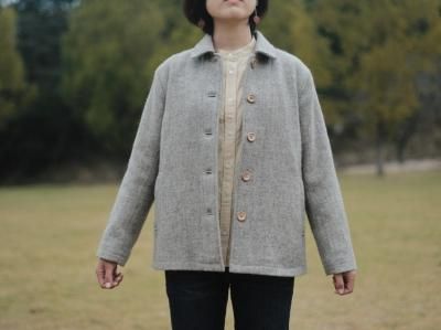 国産ウールツイードコート