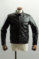 シングルライダースジャケット ブラック カウレザー【通販、アメ横