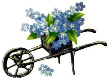 646845 わすれな草｜ポーセラーツ転写紙｜あとりえHaNa