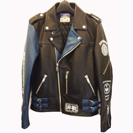 BRAHMAN×blackmeans レザージャケット(スタッズ無しver) br-20th-013