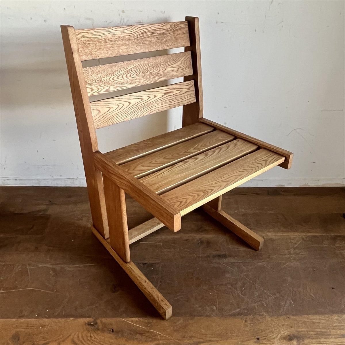 楢のチェア/1970年～1980年代オールドカリモク/04586 - 古家具・古道具