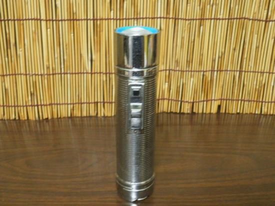 ナショナル 懐中電灯 （シルバー） - 「宝の森」昭和レトロ雑貨