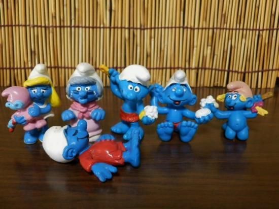 スマーフ フィギュア 6個セット C - 「宝の森」昭和レトロ雑貨