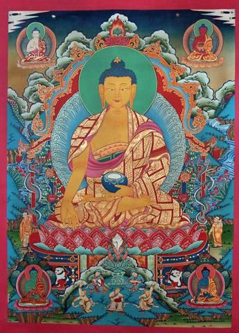 宝生如来,（ほうしょうにょらい）,タンカ（仏画）｜彩雲 - 彩雲(さいうん)