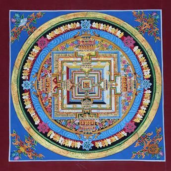 カーラチャクラ（時輪金剛／じりんこんごう）[M]・タンカ（仏画）｜彩雲