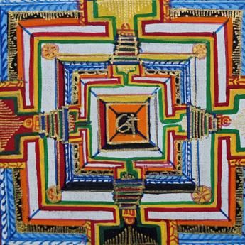 カーラチャクラ（時輪金剛／じりんこんごう）[M]・タンカ（仏画）｜彩雲