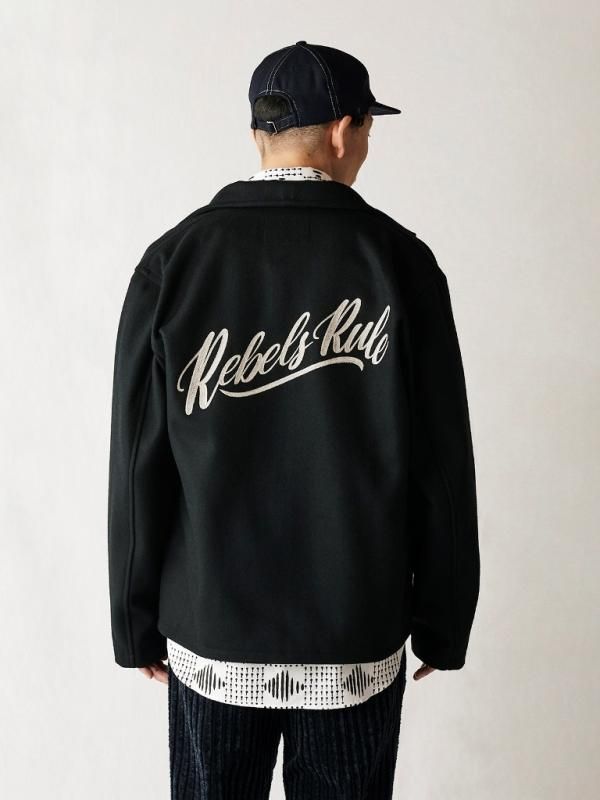 CALEE」（キャリー）メルトン スポーツジャケット ＜REBELS RULE