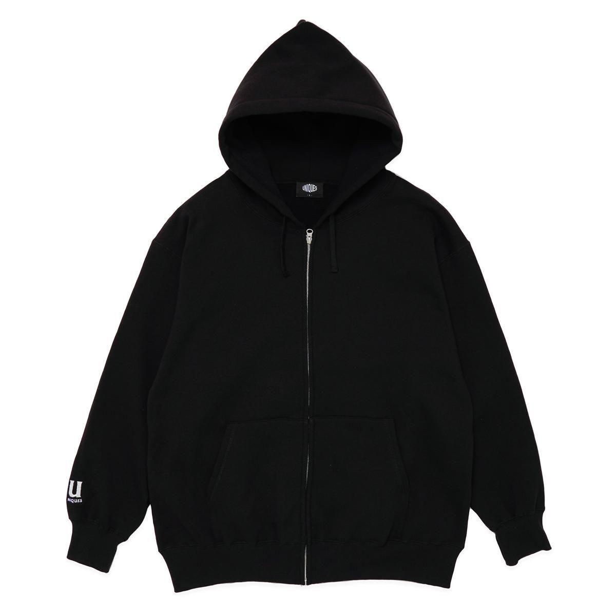 Uniques / U Logo Zip Hoodie - Black - - HighLife Online Store