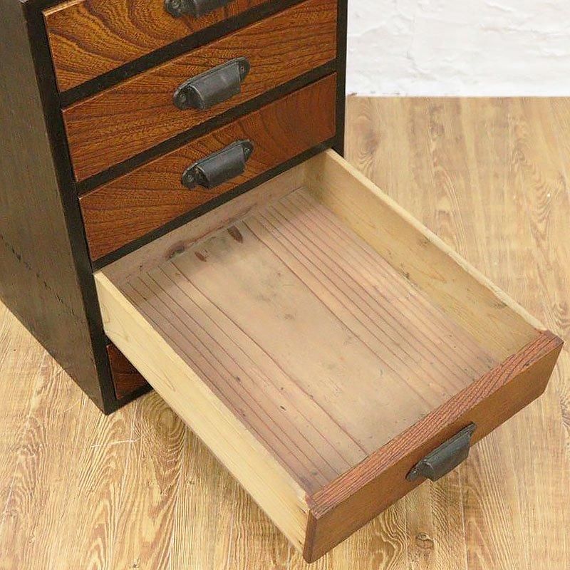 キャビネット 五段小引出し 昭和初期 日本製 アンティーク