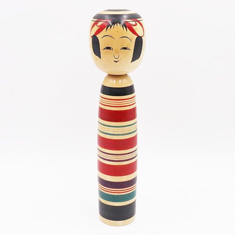 こけし 人形 徳永慎一 昭和初期 直径8cm 高さ32cm