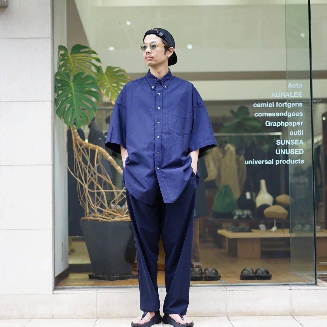 Graphpaper(グラフペーパー)Oxford S/S Oversized B.D Shirt