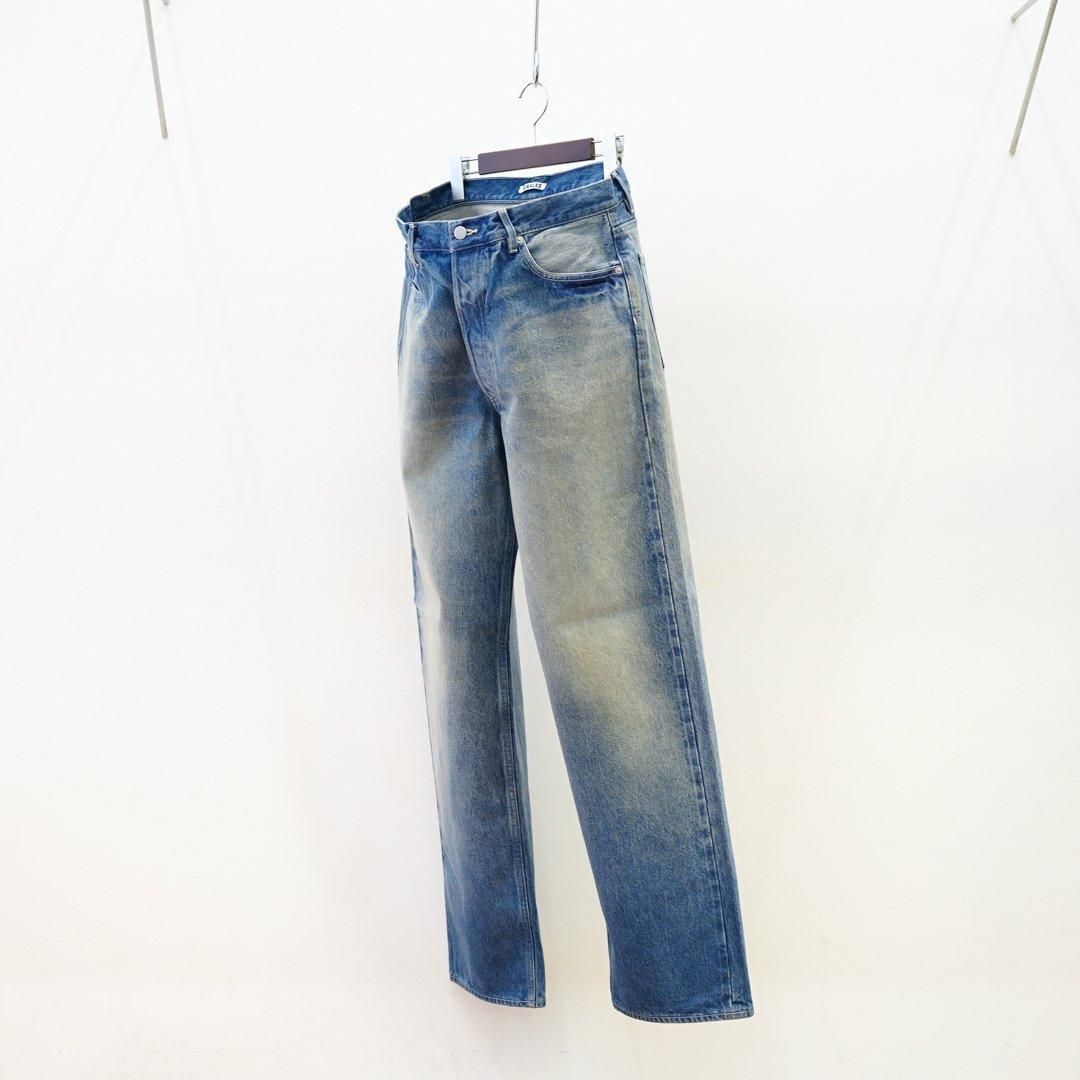 AURALEE (オーラリー) Selvedge Faded Heavy Denim Wide Pants