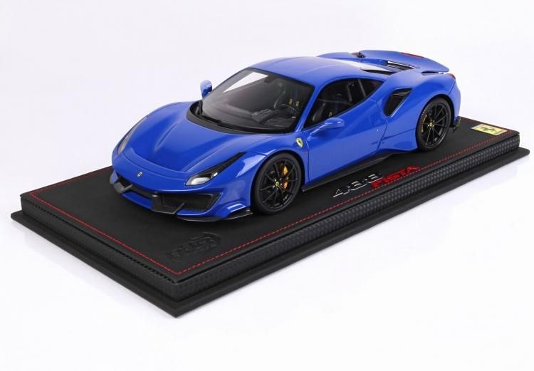 BBR 1/18 フェラーリ ferrari 488 Pista light blue Dino P18145AD1