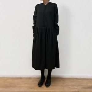 atelier naruse】フォーマルノーカラージャケット/ブラック - hina