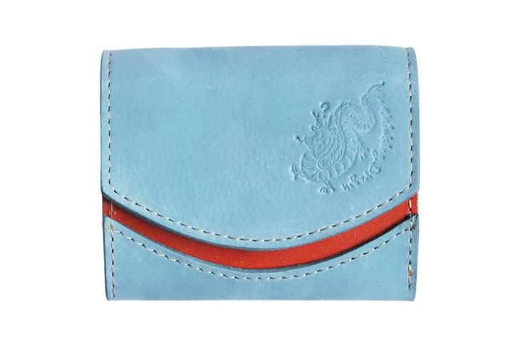 小さいふ。ペケーニョ 辰年「イタリアンレザー ヌバック ライトブルー