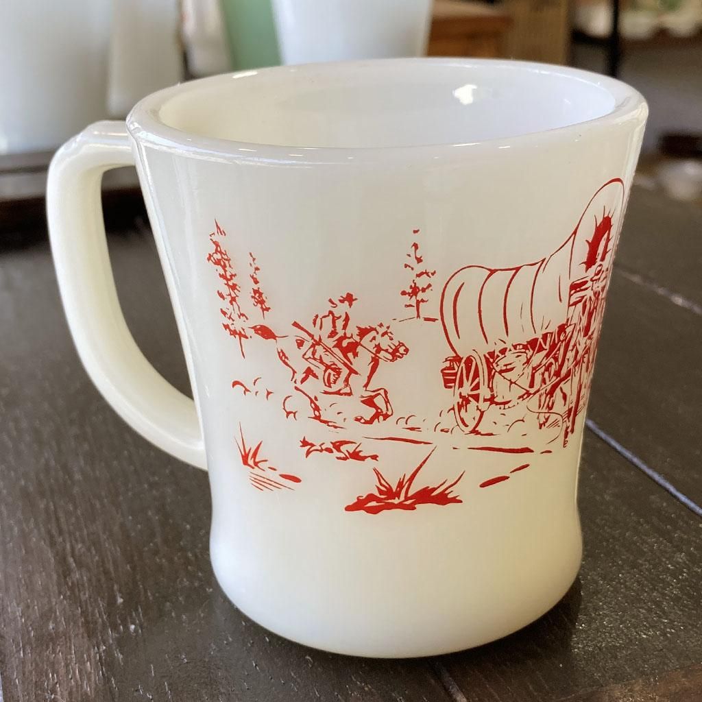 Dハンドルマグ アイボリー デイビークロケット赤 1952年代～1955年頃