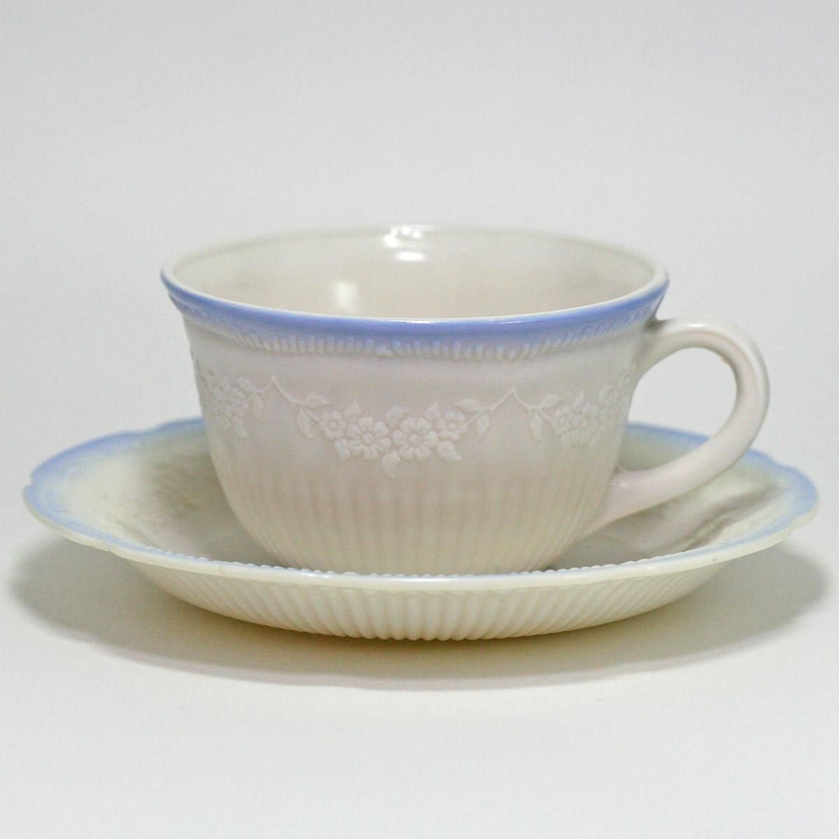 ファイヤーキング アリス、ブルートリムカップ＆ソーサー