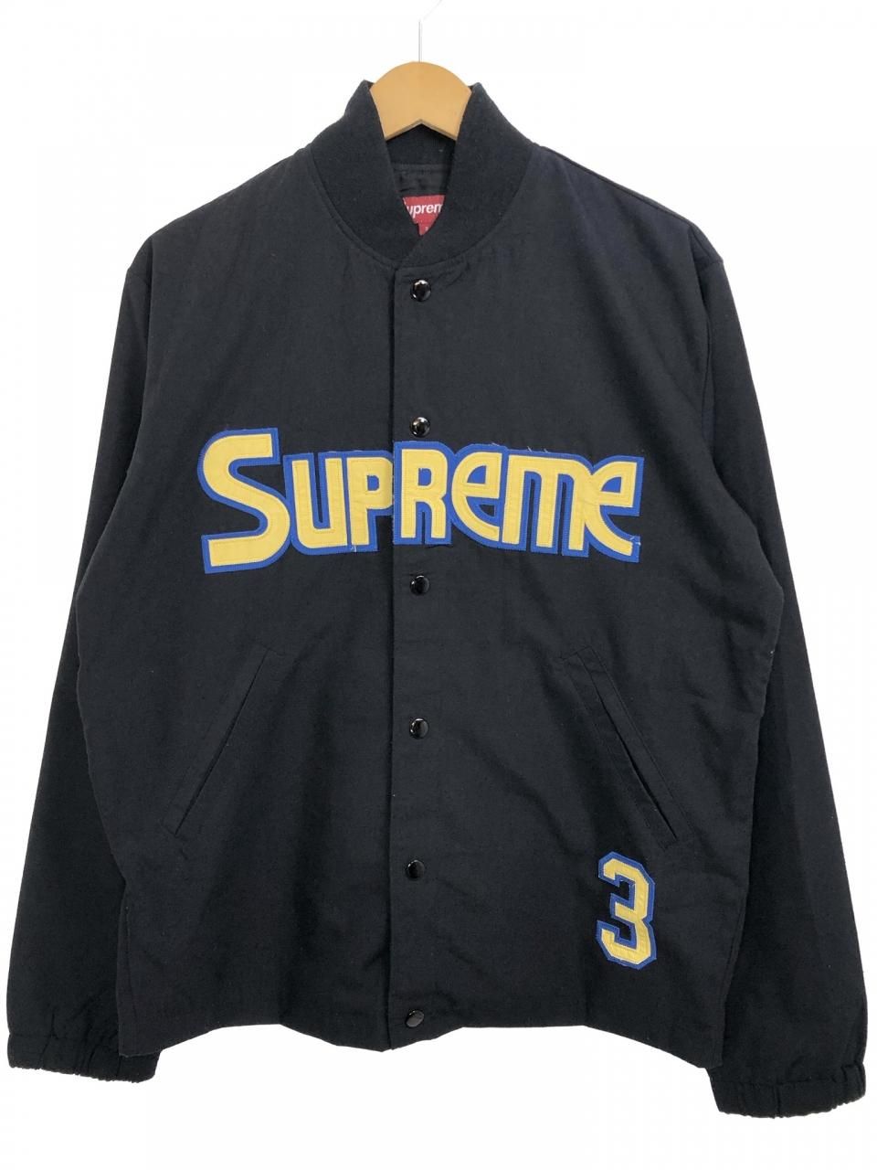 03AW SUPREME Skyline Coaches Jacket 黒 S シュプリーム スカイライン