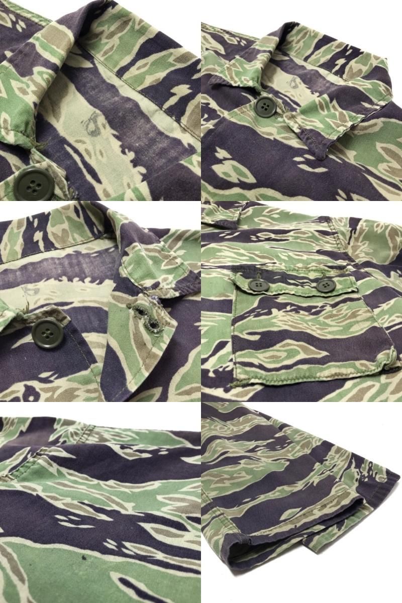 米軍ナム戦タイガーストライプ迷彩服上下セット 米軍ナム戦タイガー