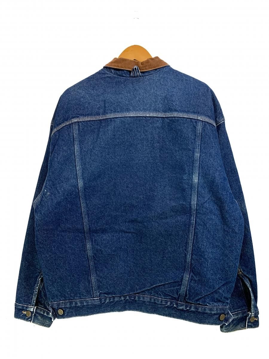 USA製 80s~90s Carhartt Blanket Lined Denim Jacket 青 L カーハート