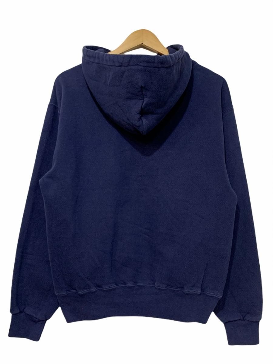 USA製 90s L.L.Bean by RUSSELL ATHLETIC Half-Button Sweat Hoodie 紺