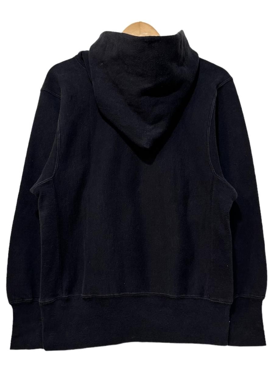 USA製 90s Champion R/W Sweat Hoodie 黒 M 刺繍タグ チャンピオン