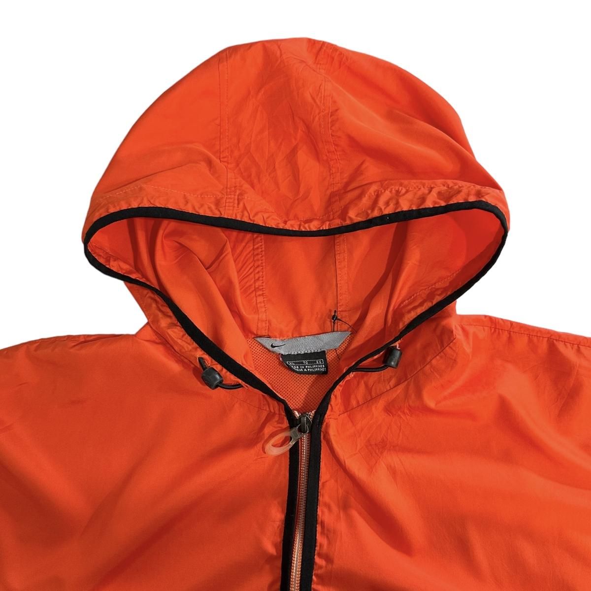 01年製 NIKE Polyester Anorak Parka オレンジ XL 00s ナイキ