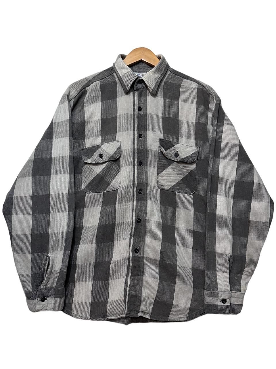 希少好配色 80s USA製 ファイブブラザー ブロック チェック ネルシャツ