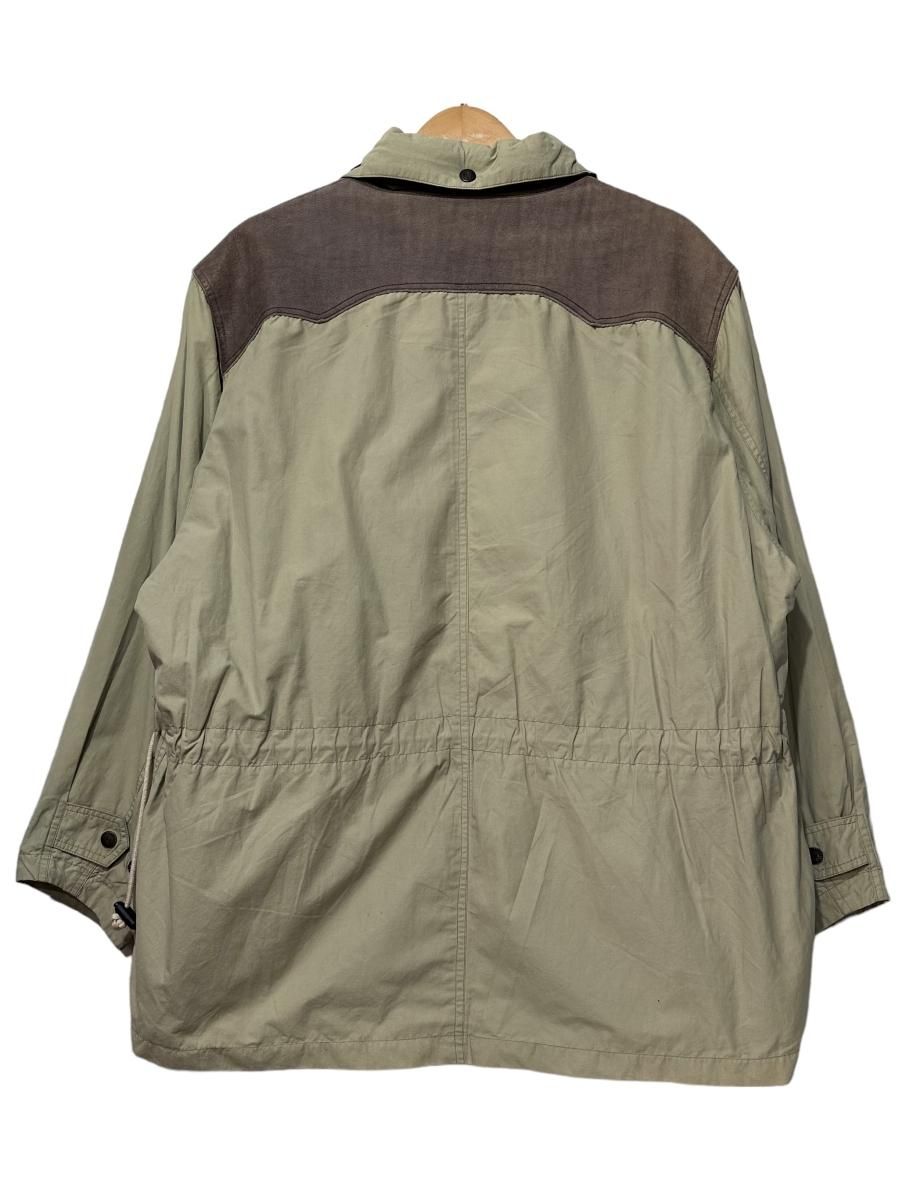 90s BANANA REPUBLIC Nylon Cotton Safari Jacket カーキ S バナナリ