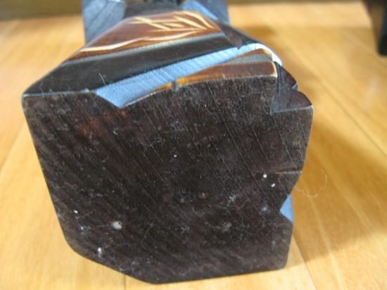 即納！【AINU ART】アイヌ夫婦 木彫エカシ衆長ニポポ 木彫 人形 彫刻