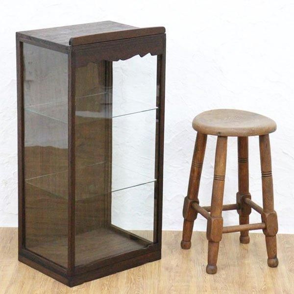 和風 ガラス コレクションケース 大正昭和アンティーク