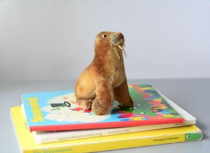 ドイツ製 Steiff セイウチ ぬいぐるみ ヴィンテージ