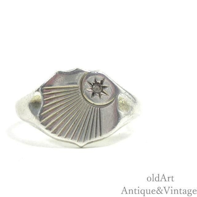 英国製1962年ヴィンテージ スターリングシルバーの存在感あるリング