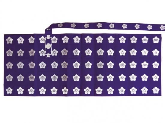 受注生産品】 五条袈裟 桔梗紋（真言宗智山派 ）／お仏具・法衣袈裟の