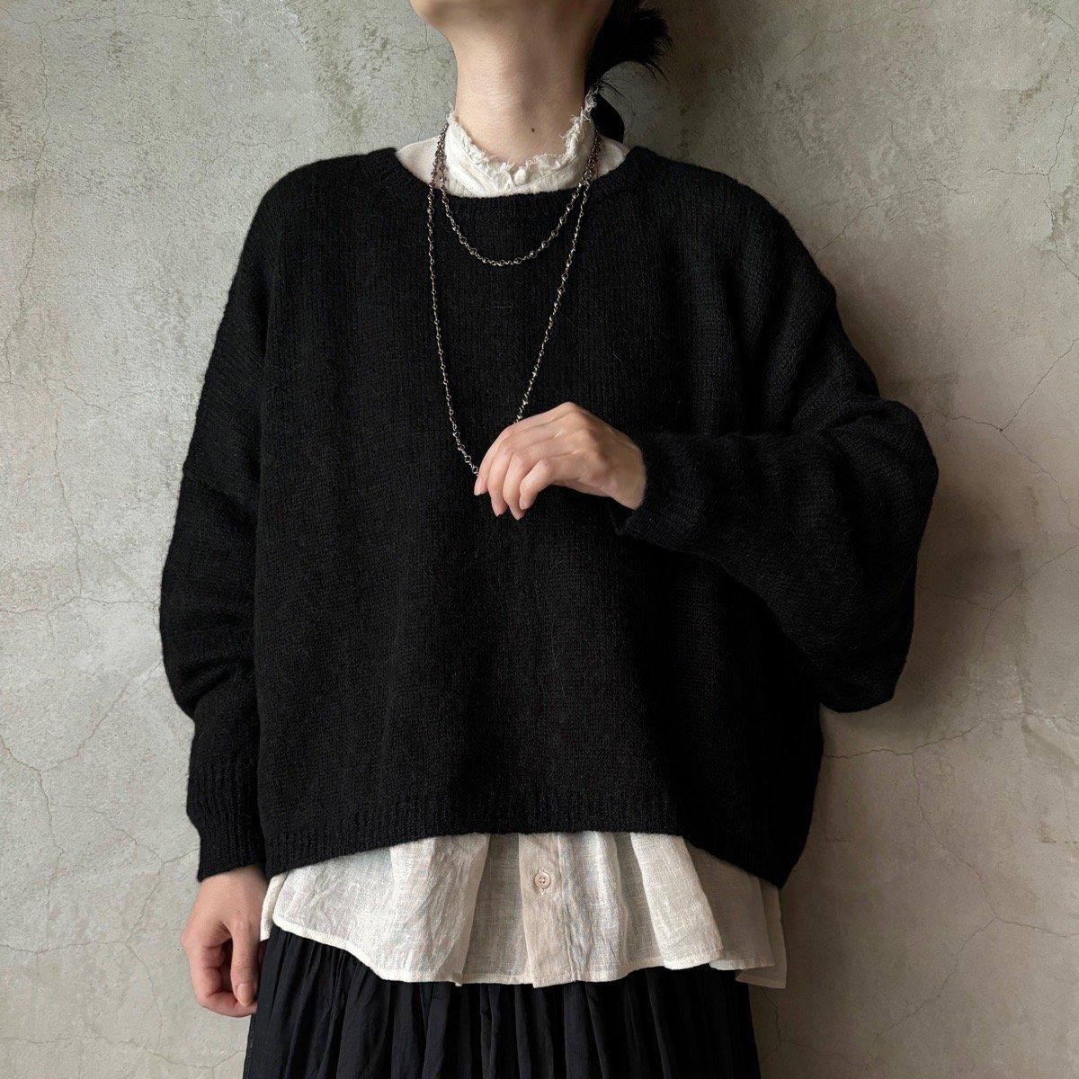suzuki takayuki alpaca knitted cape（スズキタカユキ アルパカ