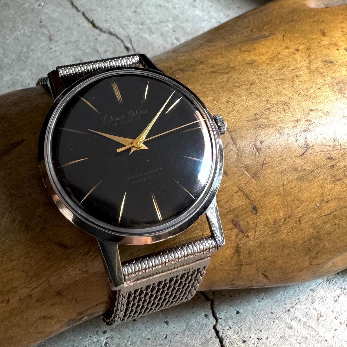 CITIZEN Deluxe（シチズン デラックス）黒文字盤 GD 3針 - JeJe PIANO