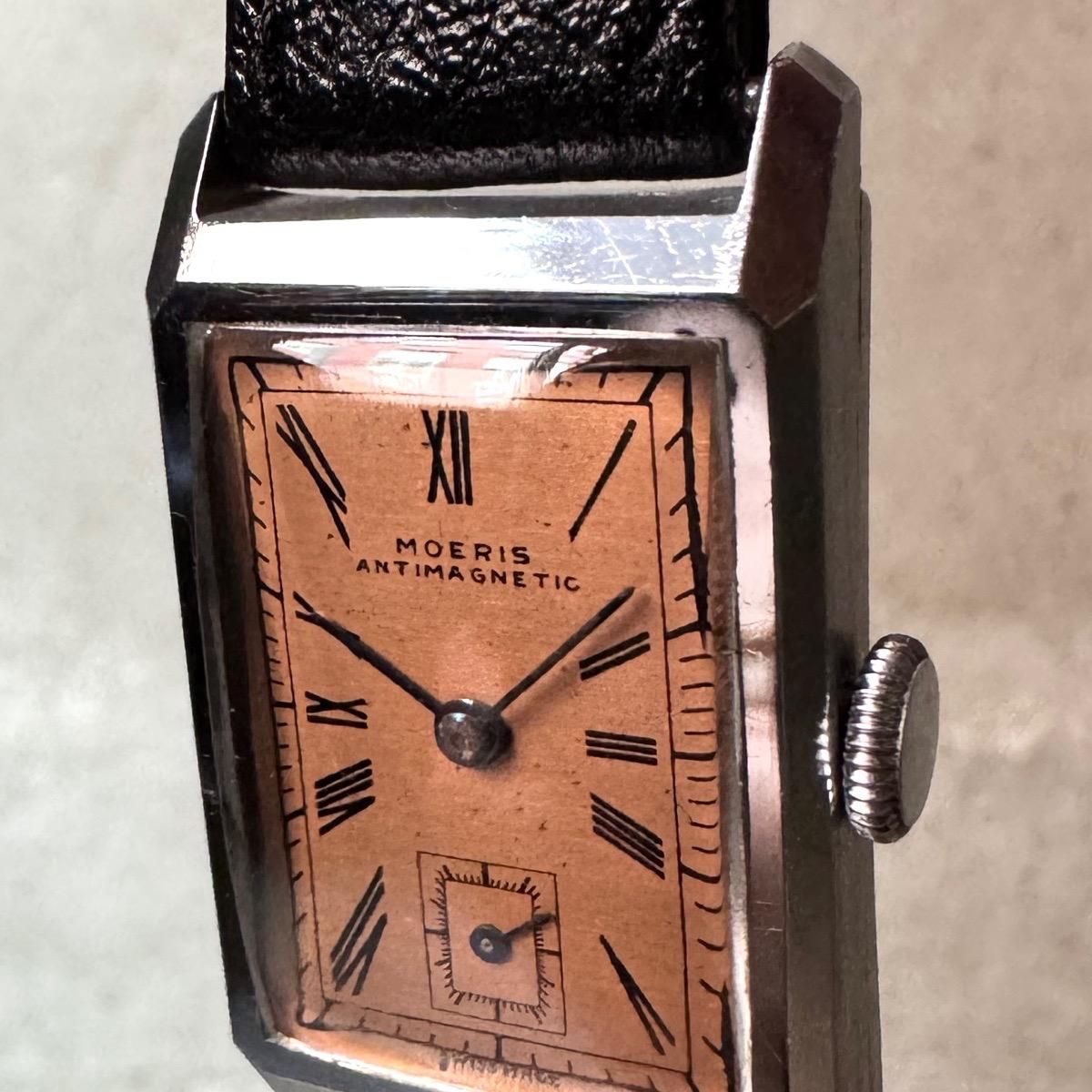 MOERIS（モーリス）SSレクタングル ブルースチール針 スモールセコンド