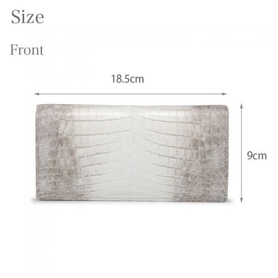 クロコダイルヒマラヤニロティカス無双長財布 9箇所のカード入れ 束