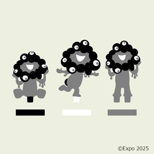EXPO2025,ミャクミャク,フィギュア,ミニミニフィギュア,黒ミャクミャク